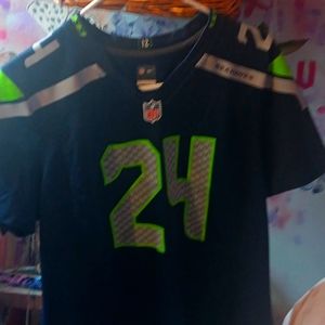 Seahawks official jersey size small Lynch